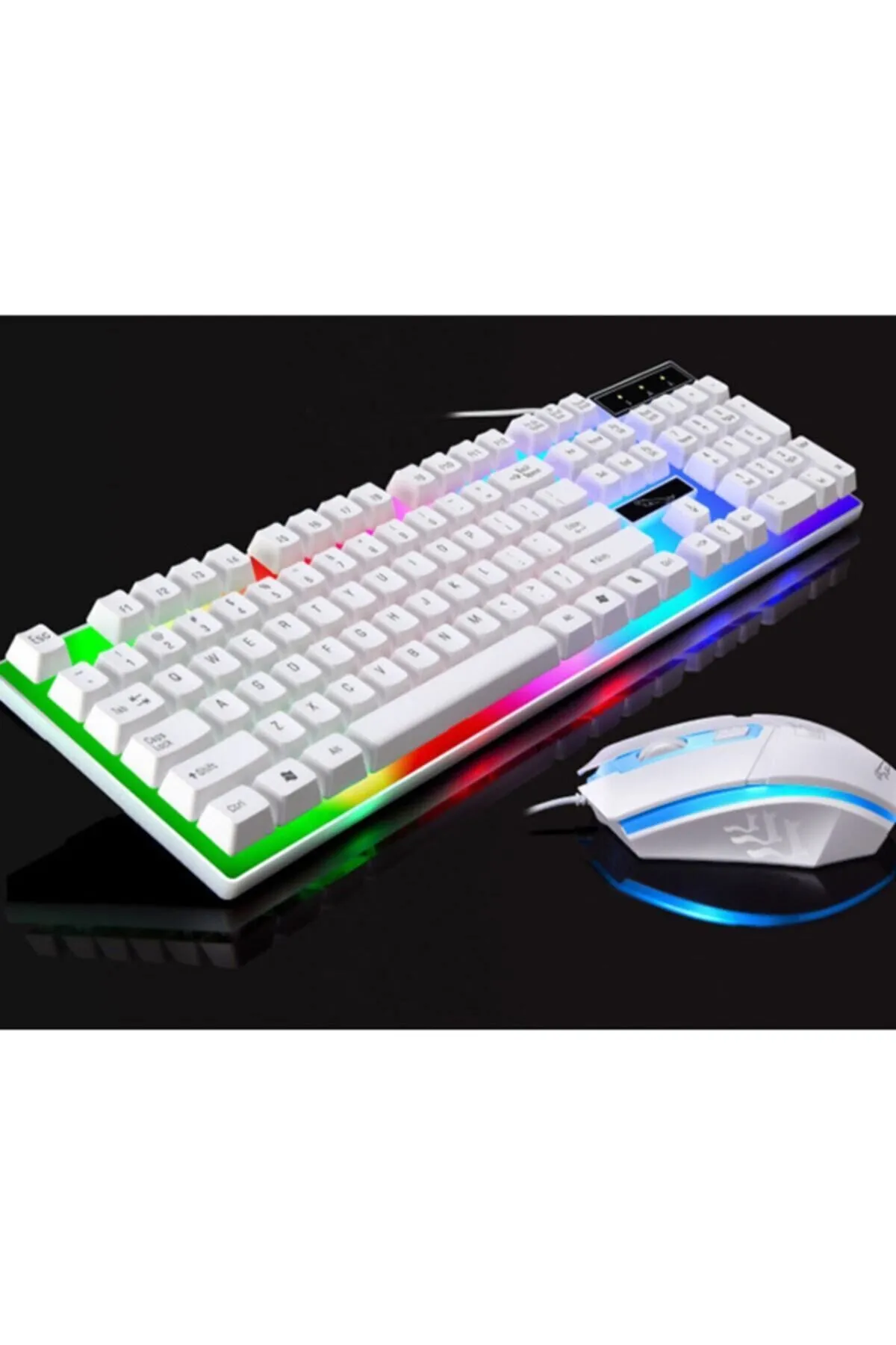 starnewstore sblx G21 Usb Led Işıklı Oyuncu Klavye Ve Mouse Set shpwax 986377