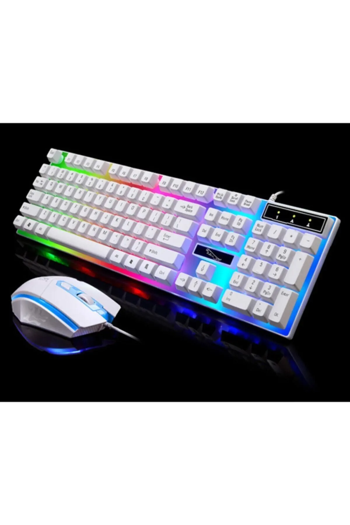 starnewstore sblx G21 Usb Led Işıklı Oyuncu Klavye Ve Mouse Set shpwax 986377