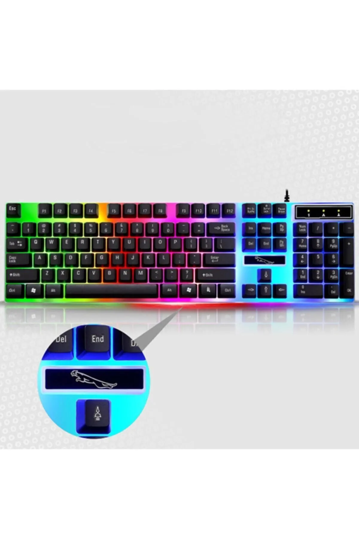 starnewstore sblx G21 Usb Led Işıklı Oyuncu Klavye Ve Mouse Set shpwax 986377