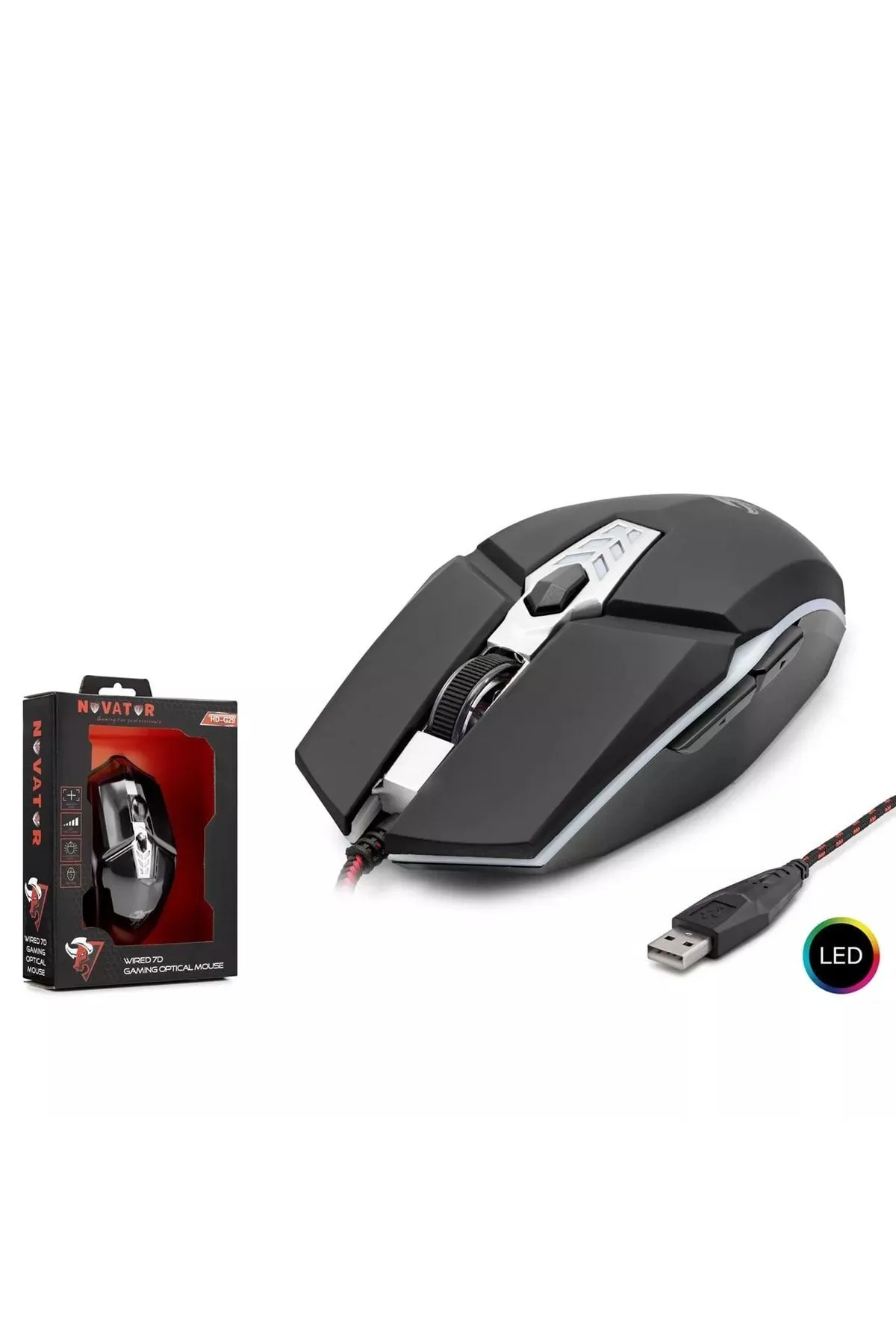 starnewstore sblx Hdg29 Mouse Kablolu Oyun Usb Ledli 3200 Dpı shpwax 986377