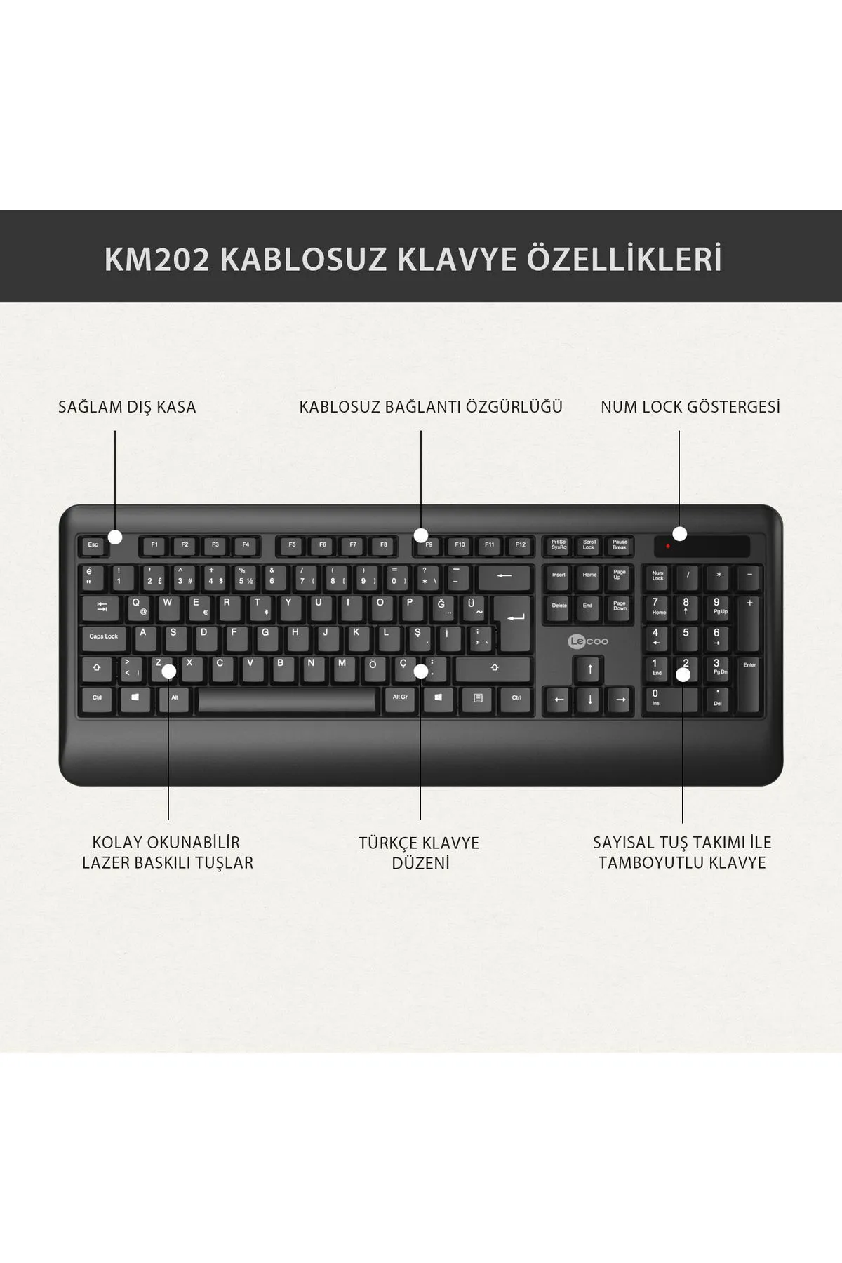 starnewstore sblx Kablosuz Türkçe Q Klavye & Mouse Set Siyah shpwax 986377