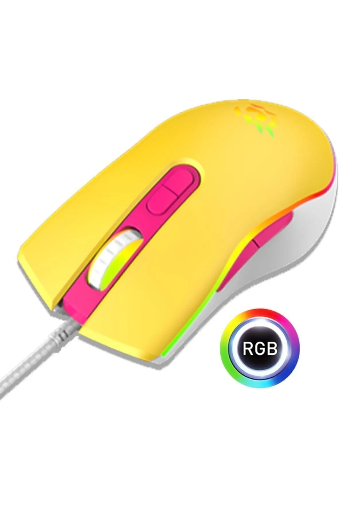 starnewstore sblx Loot Rgb 7200dpi Sarı Makrolu Gaming Oyuncu Mouse shpwax 986377