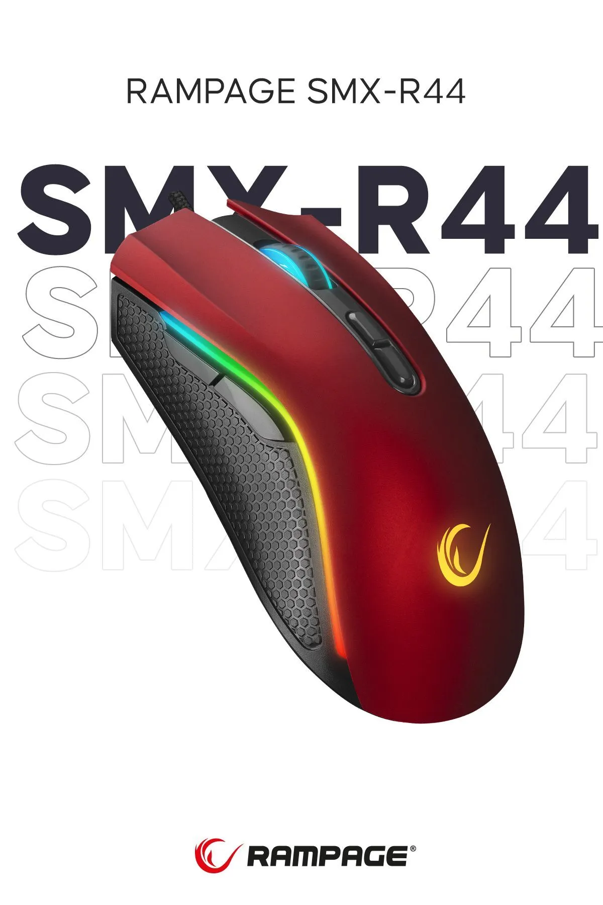 starnewstore sblx Makrolu Kırmızı 6400dpi RGB Ledli Gaming Oyuncu Mouse shpwax 986377