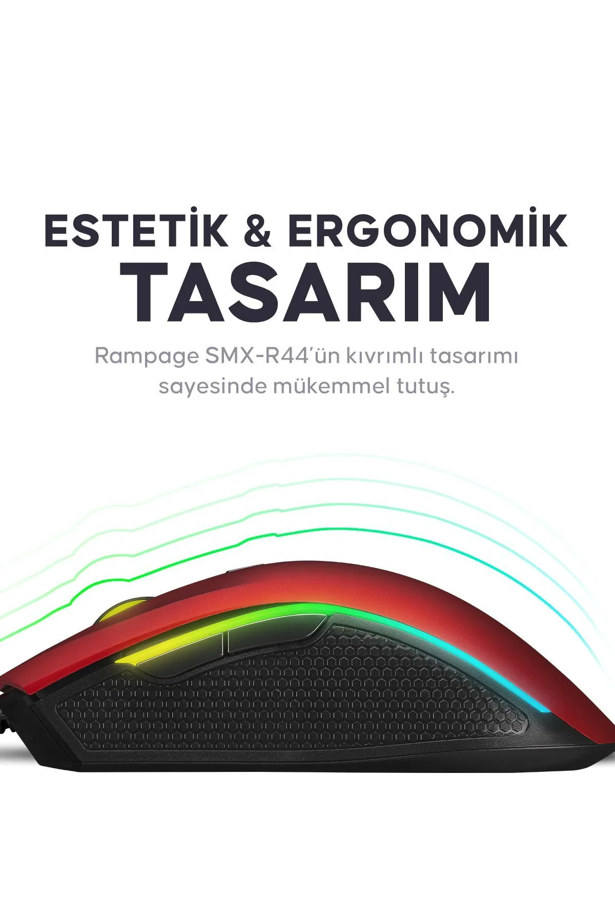 starnewstore sblx Makrolu Kırmızı 6400dpi RGB Ledli Gaming Oyuncu Mouse shpwax 986377