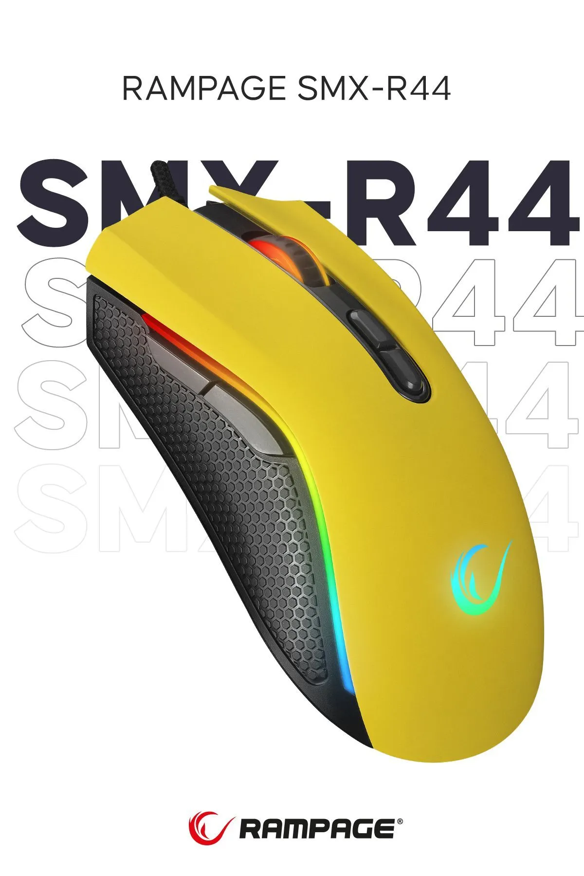 starnewstore sblx Makrolu Sarı 6400dpi RGB Ledli Gaming Oyuncu Mouse shpwax 986377