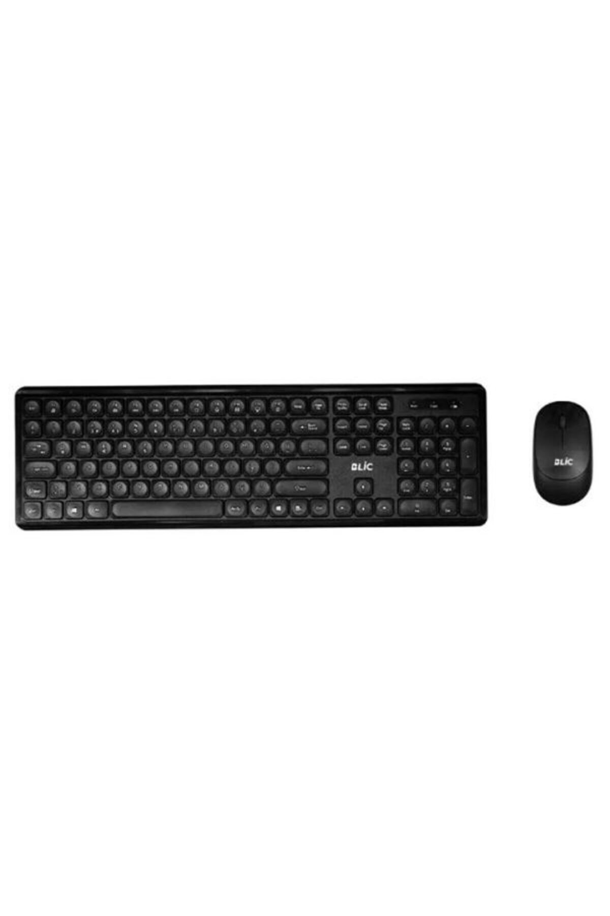 starnewstore sblx Siyah Türkçe Q Ev Ofis Kullanıma Uygun Kablosuz Klavye Mouse Set shpwax 986377