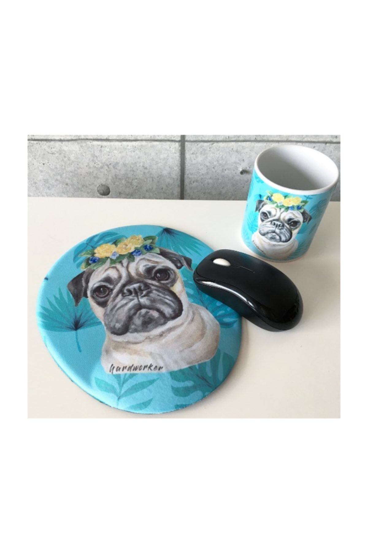 starnewstore sblx The Pug Bilek Destekli Mousepad shpwax 986377