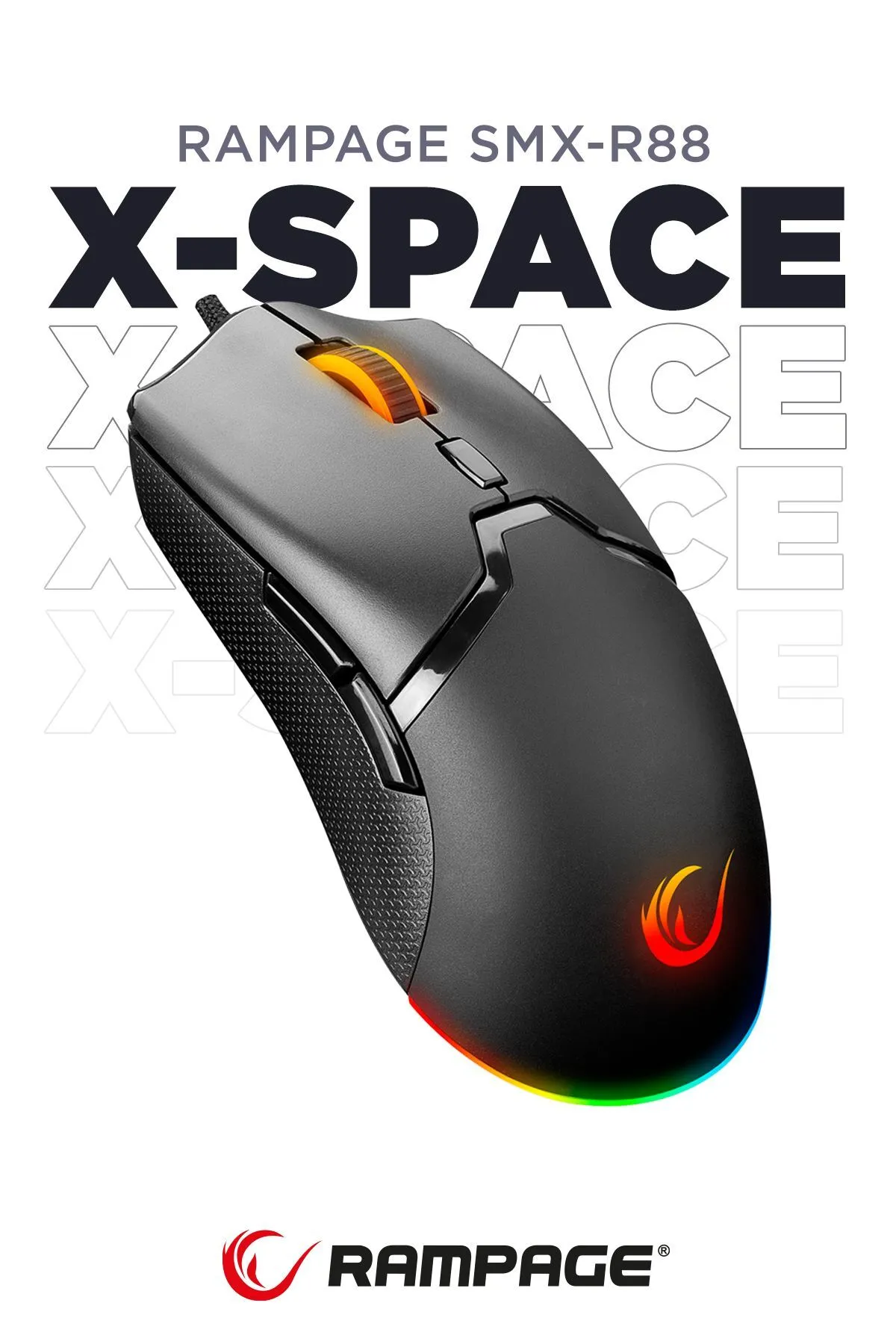 starnewstore sblx X-space 7200dpi Rgb Ledli Makrolu Gaming Oyuncu Mouse shpwax 986377