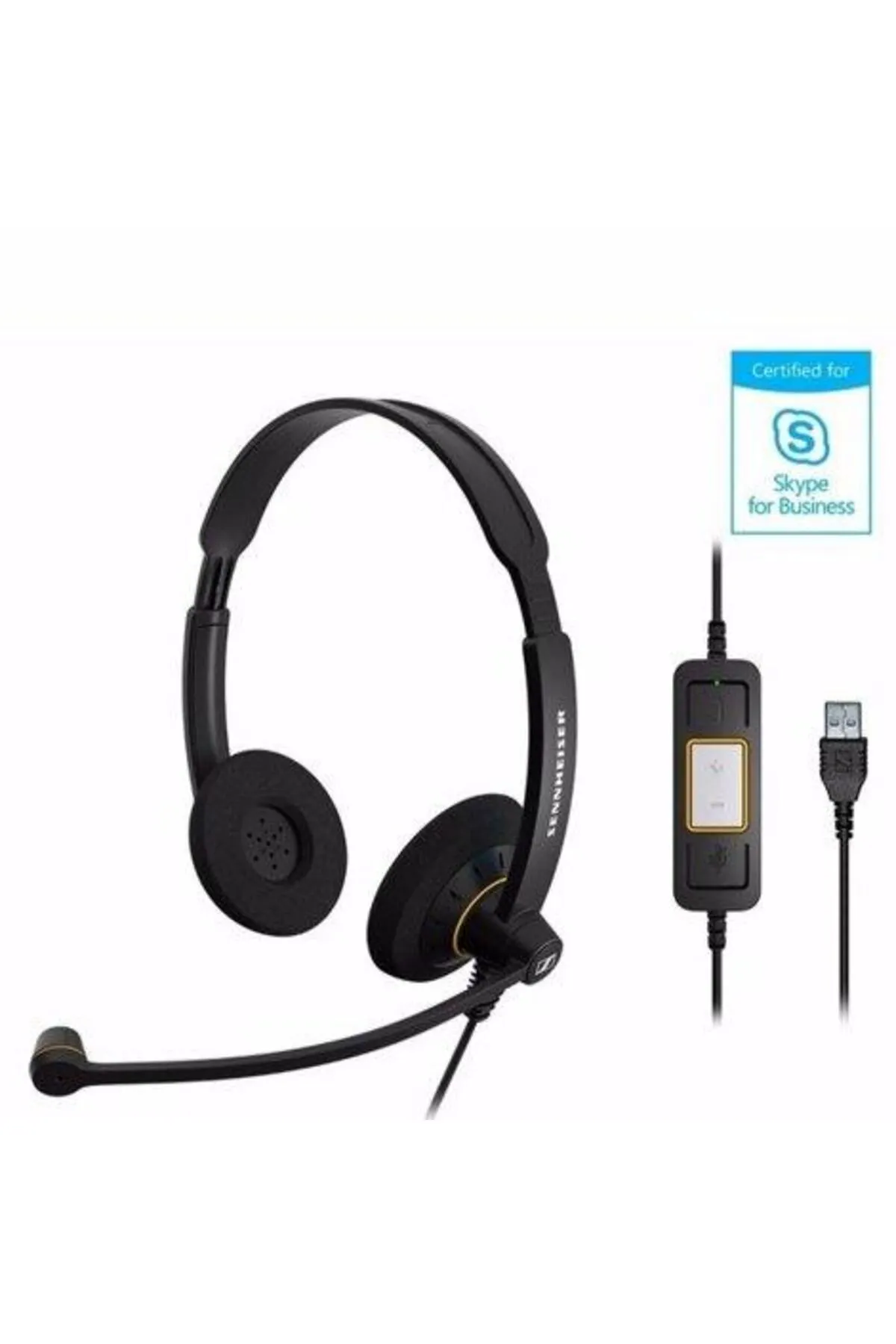 Sennheiser Sc 60 Usb ml Duo Kablolu Uc Kulak Üstü Kulaklık