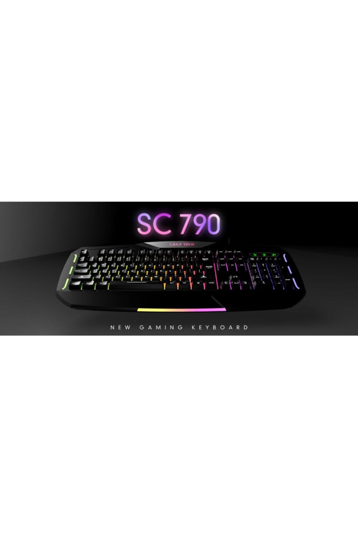 layftech Sc790 Oyuncu Klavye Rgb Gökkuşağı Gaming Klavye