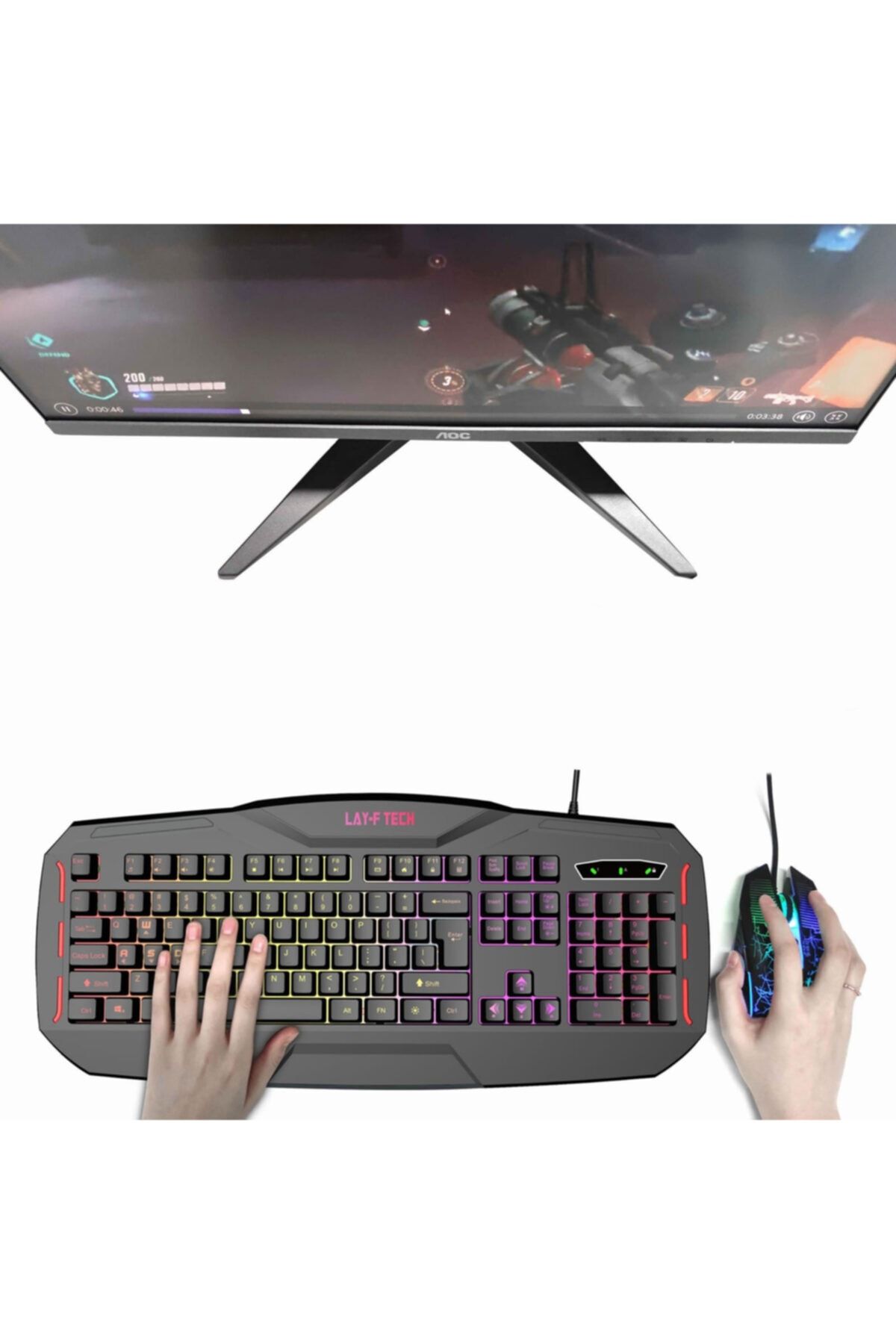 layftech Sc790 Oyuncu Klavye Rgb Gökkuşağı Gaming Klavye