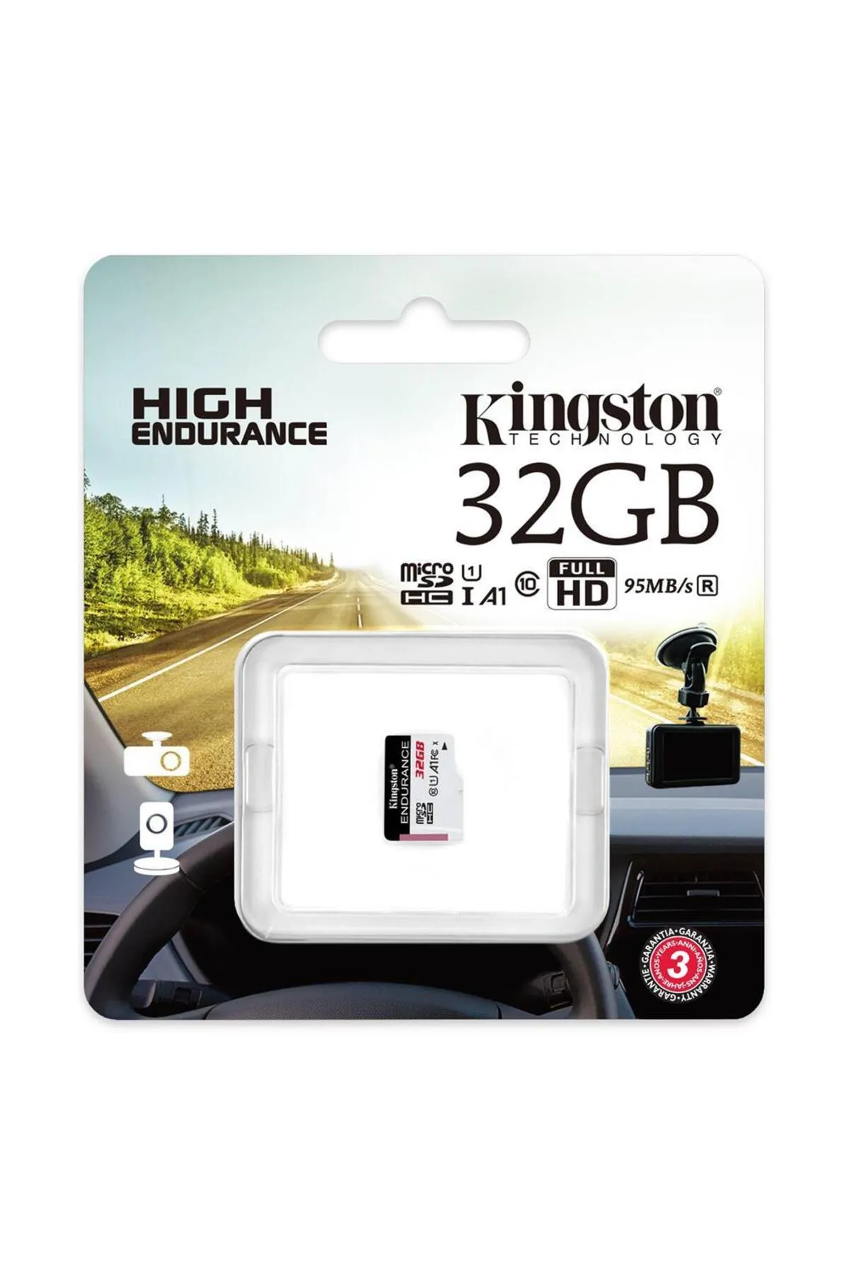 Kingston Sdce-32gb 32gb Microsdhc Endurance 95r-30w C10 A1 Uhs-i Card Only Hafıza Kartı