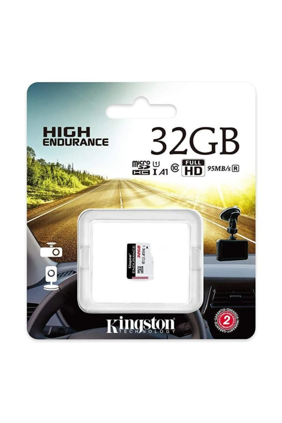 Kingston Sdce-32gb 32gb Microsdhc Endurance 95r-30w C10 A1 Uhs-i Card Only Hafıza Kartı