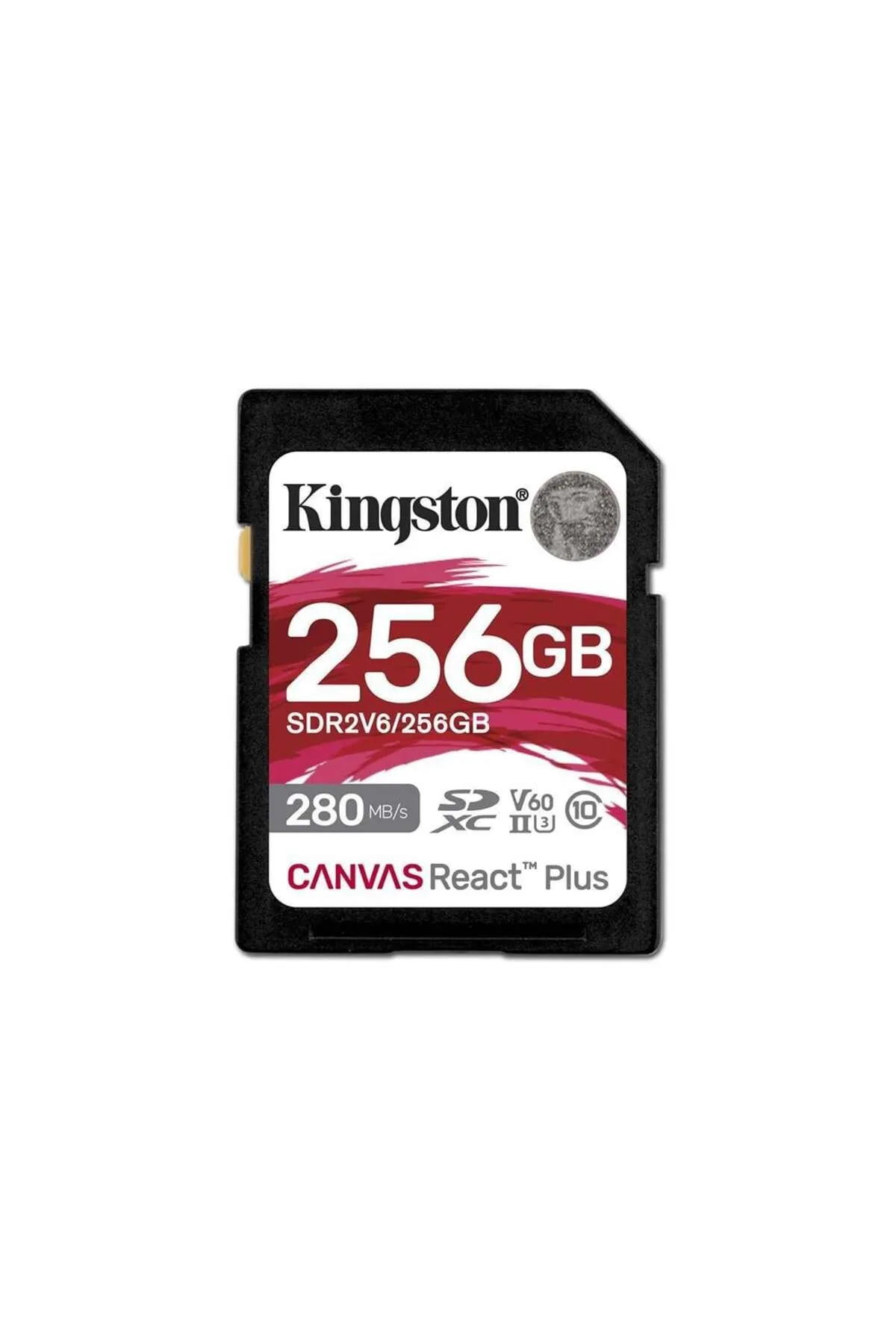 Kingston Sdr2v6-256gb Canvas React Plus Sdxc Uhs-ıı 280r-150w U3 V60 For Full Hd-4k Sd Hafıza Kartı