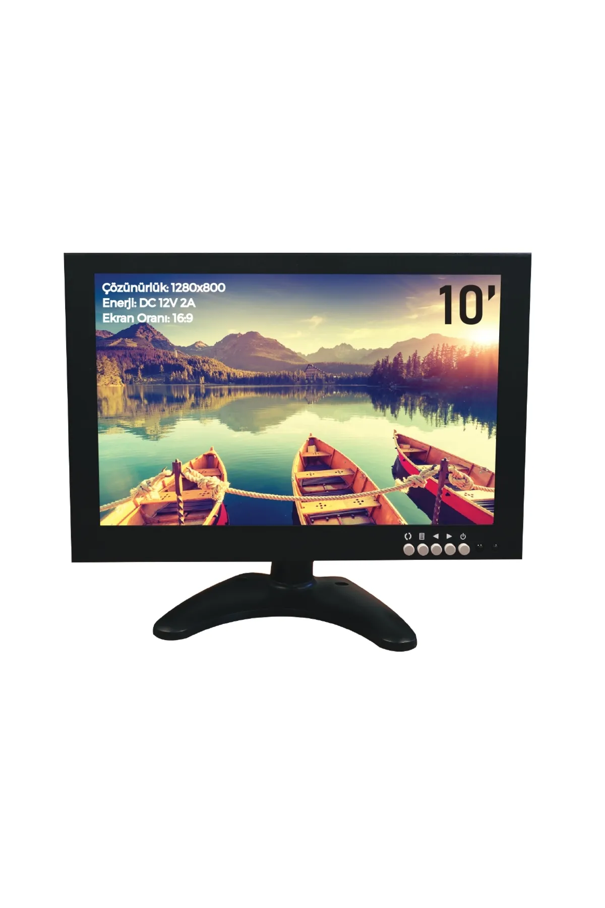 SEENERGY SE-1010IPS 10" HMDI Monitör 10 inç IPS Araç Monitörü HDMI - VGA - Bnc - Av - USB Girişli Monitör