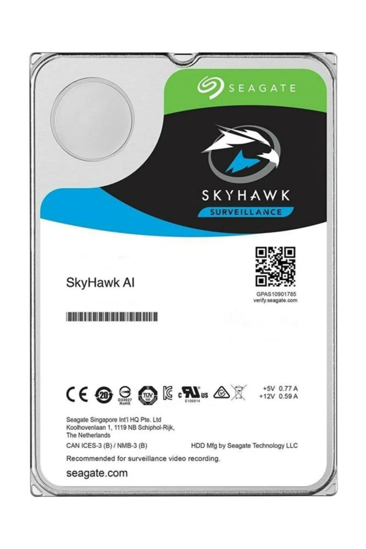 BLS STORE Seagate 10Tb 3.5" Skyhawk 7200Rpm 256Mb Sata 3.0 St10000Ve0008 Harddisk (İthalat)