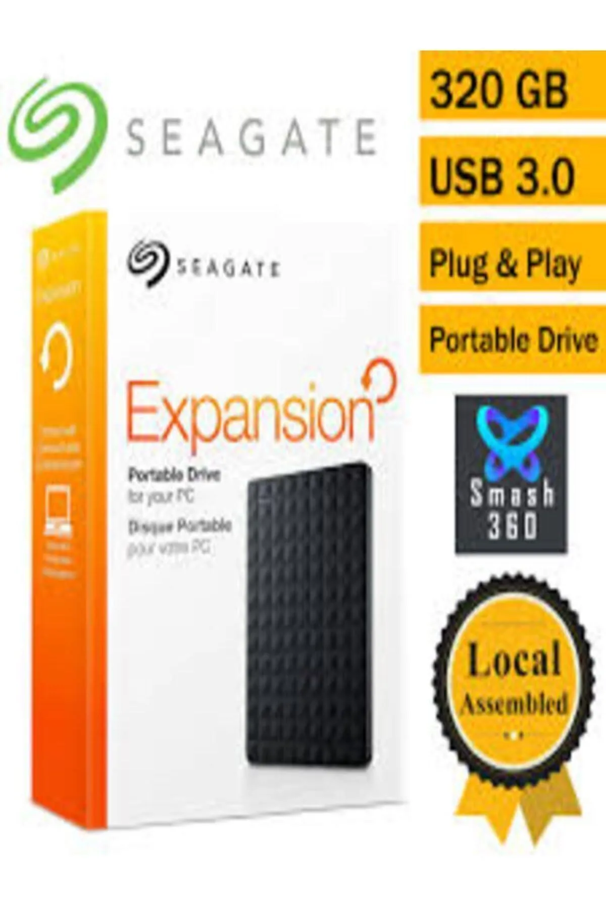 Ms Seagate 320 Gb Taşınabilir Harici Hard Disk Hdd Harddisk 2.5 Inç Siyah