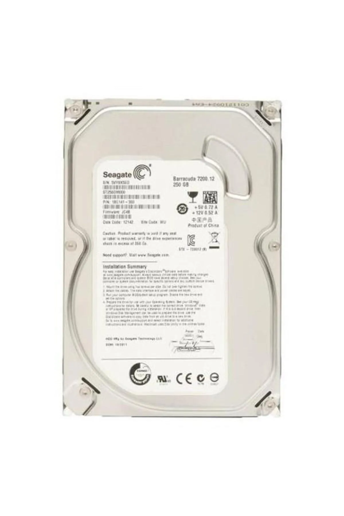 SEAGETE SEAGATE 3.5" 250gb BARRACUDA ST250DM000 7200 RPM 16MB SATA-3 PC Diski