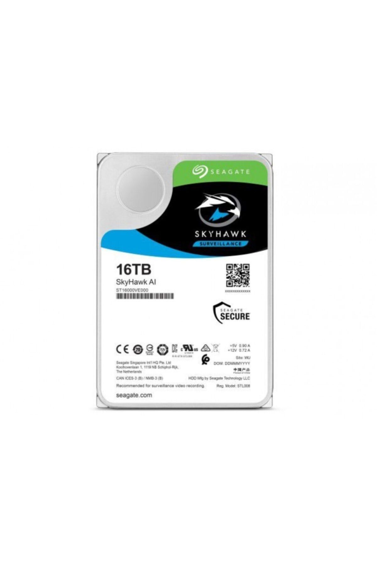 Genel Markalar Seagate Skyhawk 3.5 16tb St16000ve002 Sata 3.0 256mb 7200rpm