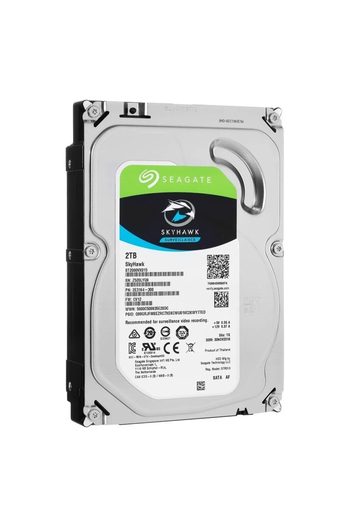 WD Seagate Skyhawk 5900 Rpm 2tb Hdd St2000vx015(7/24 Çalışma)