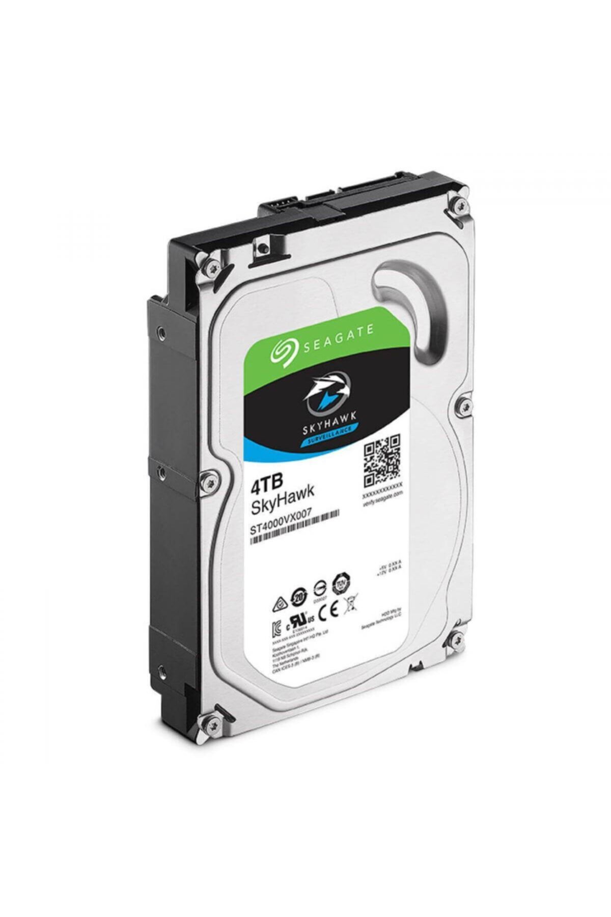 Sega Seagate St4000vx007 Skyhawk 4 Tb 5900rpm Sata3 64mb 190mb/s Rv 180tb/y 7/24 Güvenlik Diski