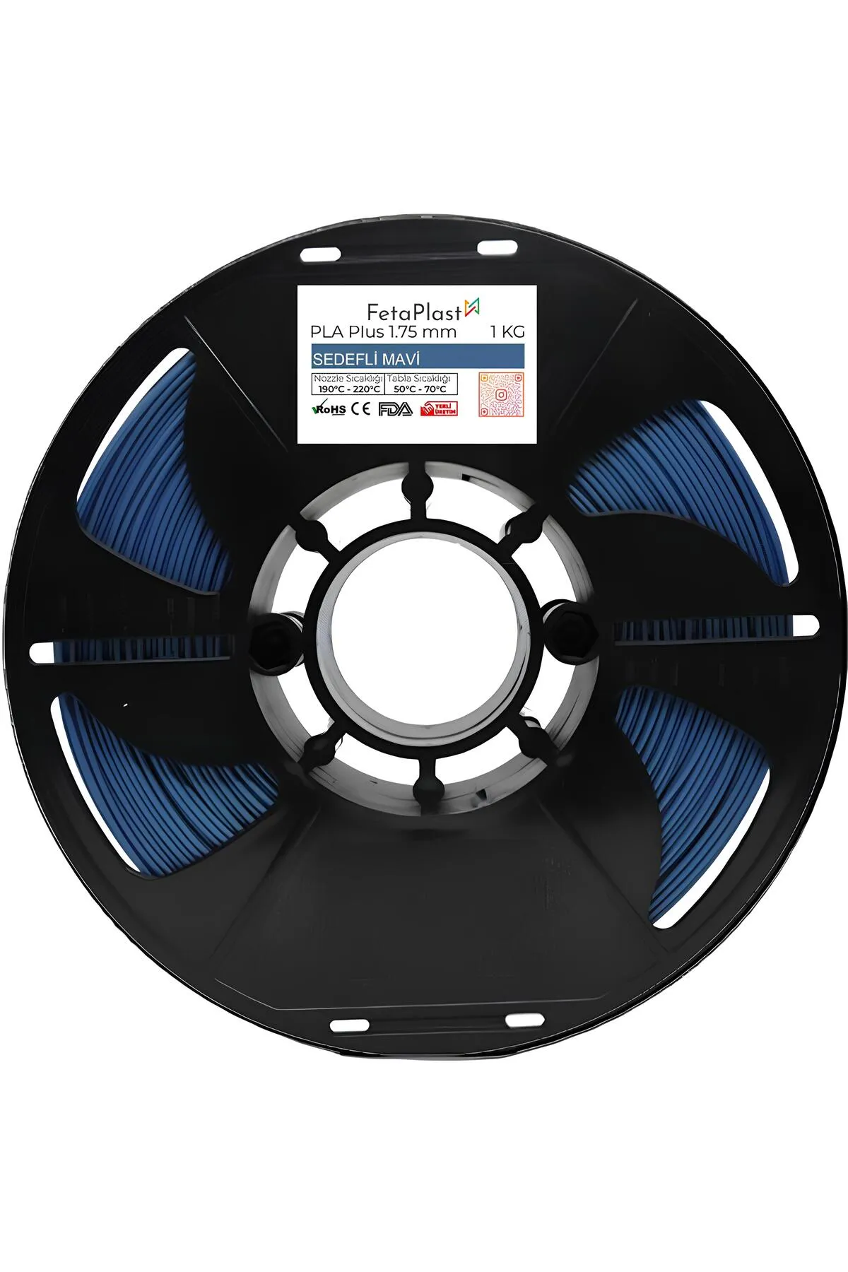 fetaplast Sedefli Mavi Pla Filament 1.75 mm 1 kg