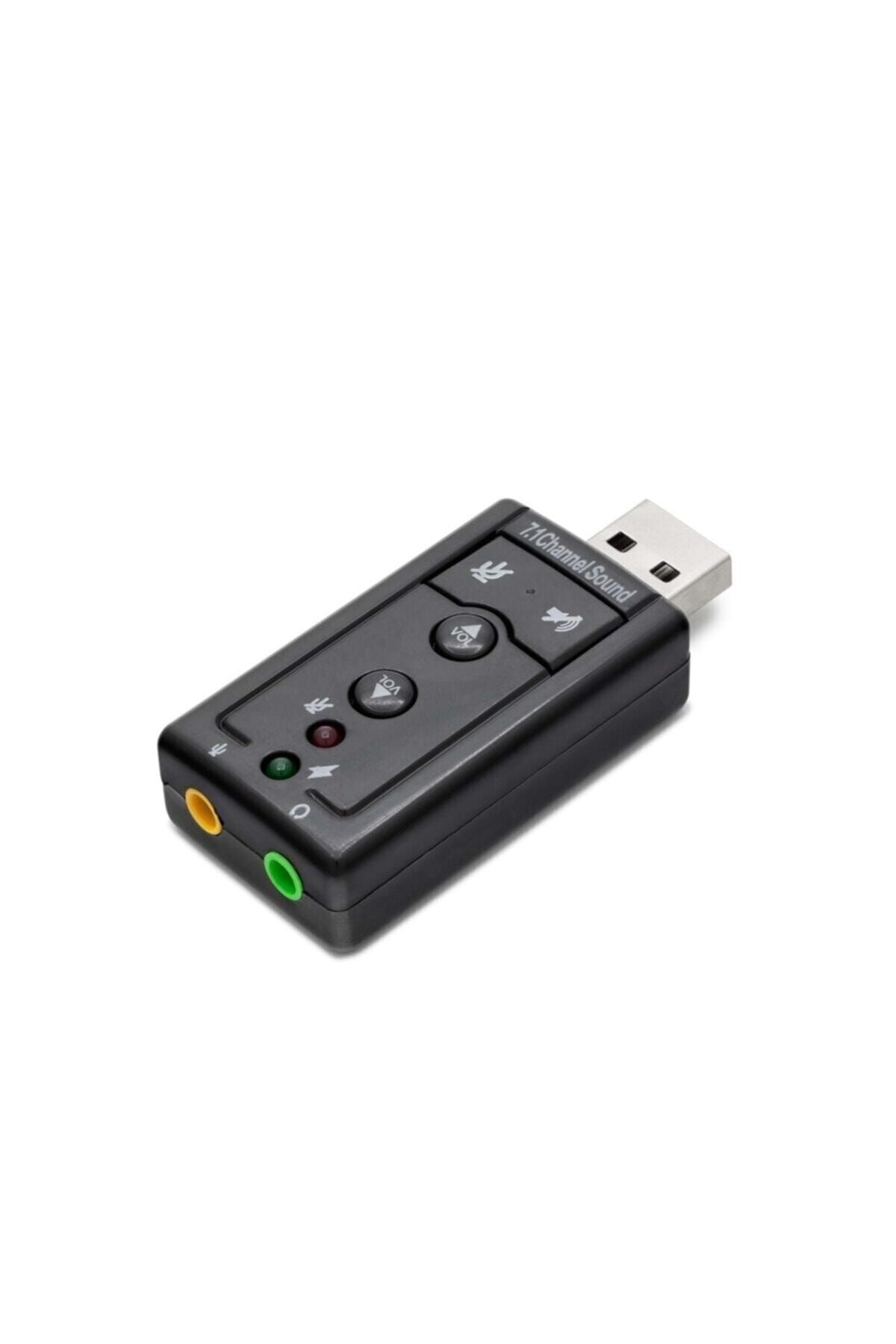 Hadron Ses Kartı 7.1 Usb Ses Adaptörü Usb Sound Card Adaptör Hd4177