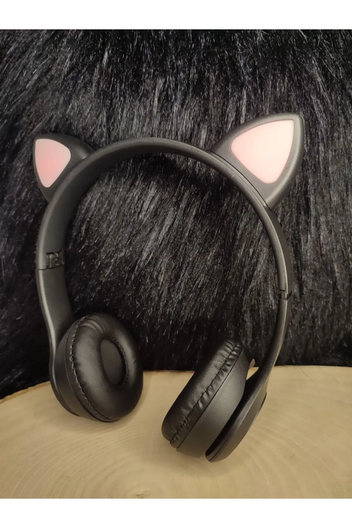 Genel Markalar Sevimli Kedili Işıklı Bluetooth Kablosuz Kulaklık P47M CAT EAR