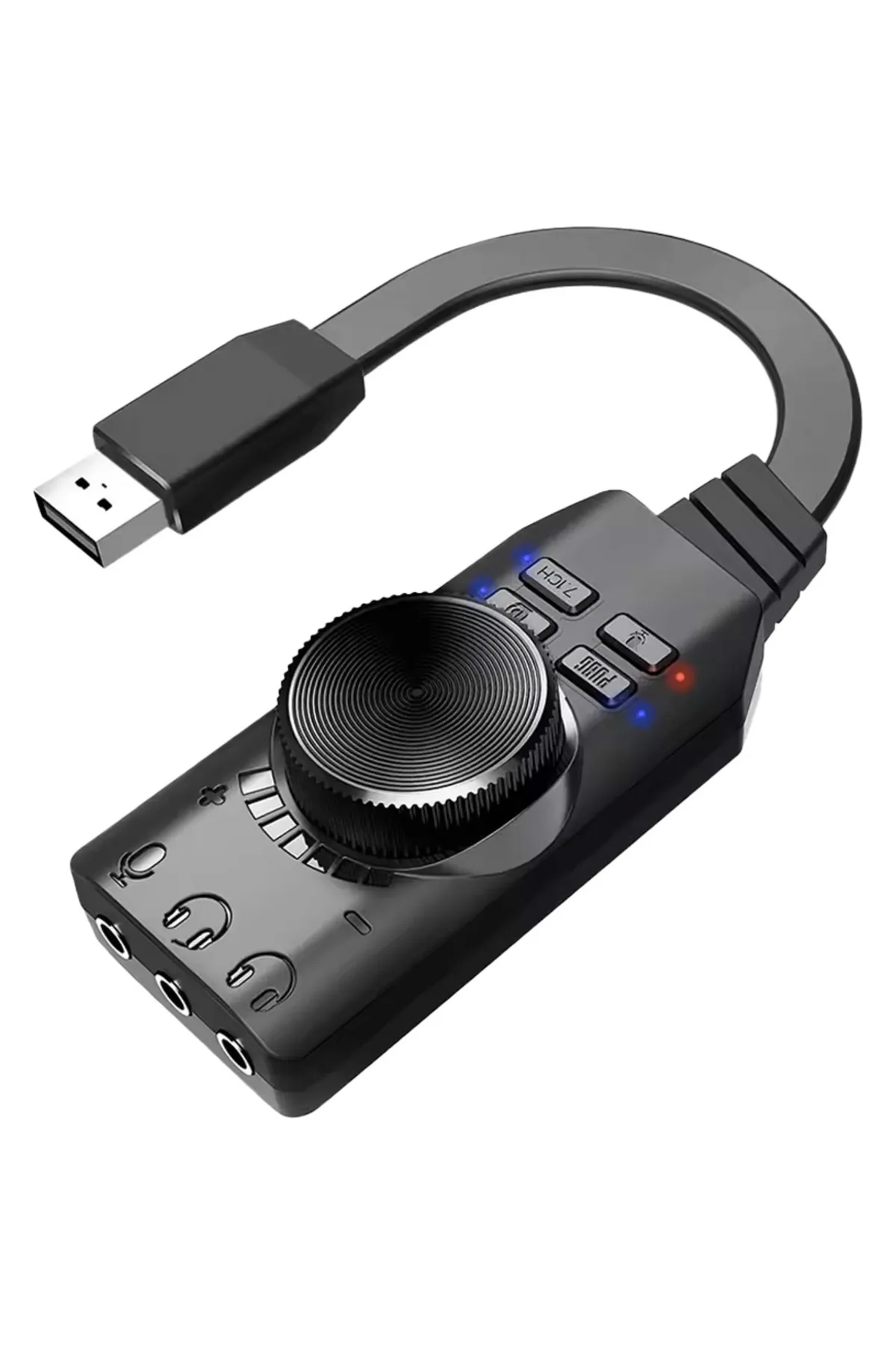 Midex SG-135 Harici Usb Ses Kartı Gaming Pubg Lol Oyun 7.1 Ses Kartı Stüdyo ve Çok Amaçlı