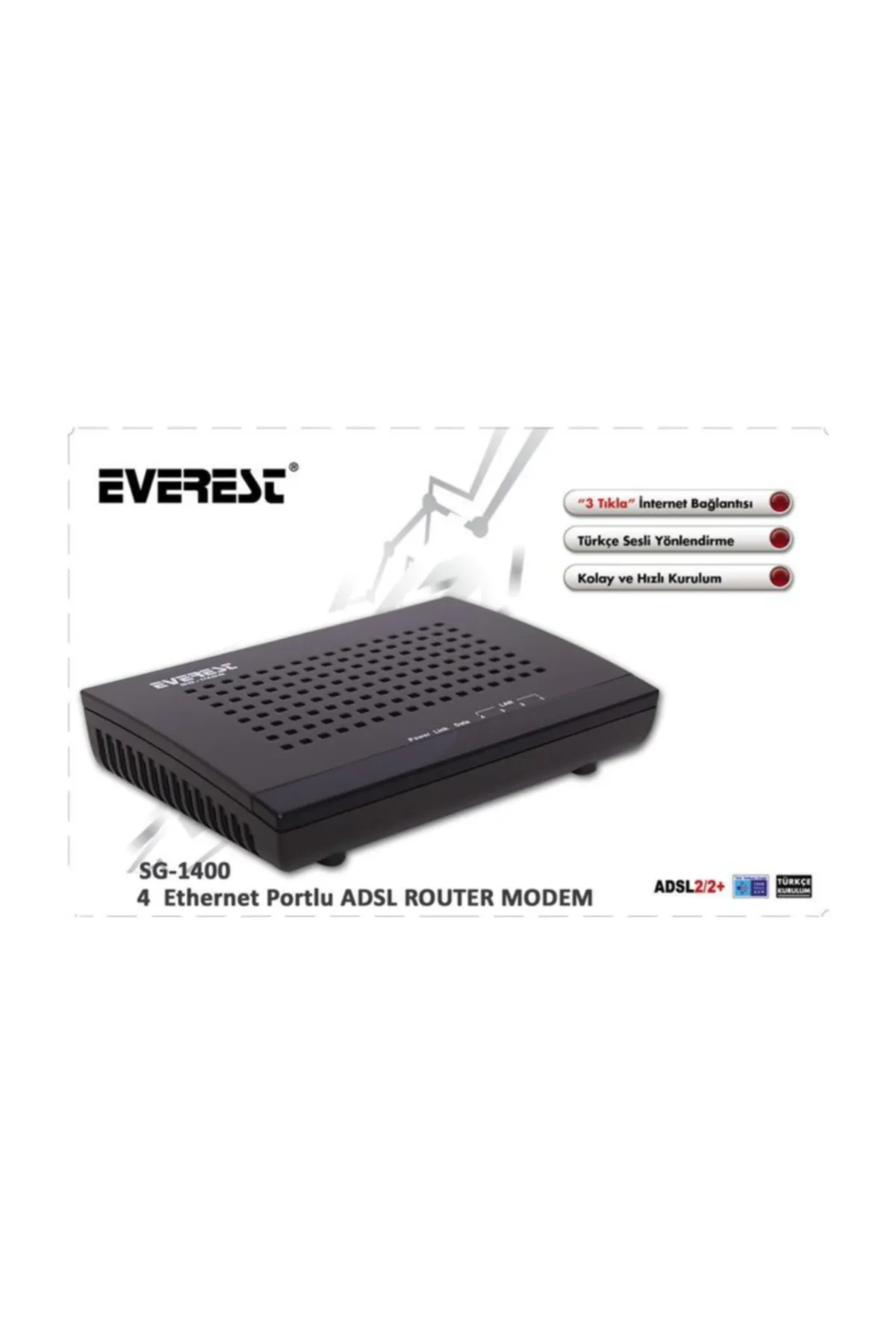 Everest Sg-1400 Ethernet 4 Port Bridge Uyumlu Adsl 2/2+ Modem