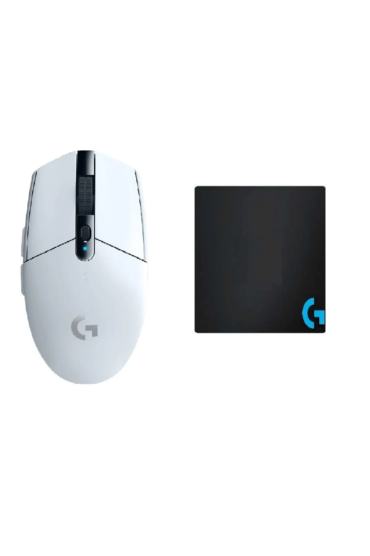 Logitech shpwave Beyaz Kablosuz Gaming Mouse ve OEM Mouse Pad 40x30 cm htcx 1005813