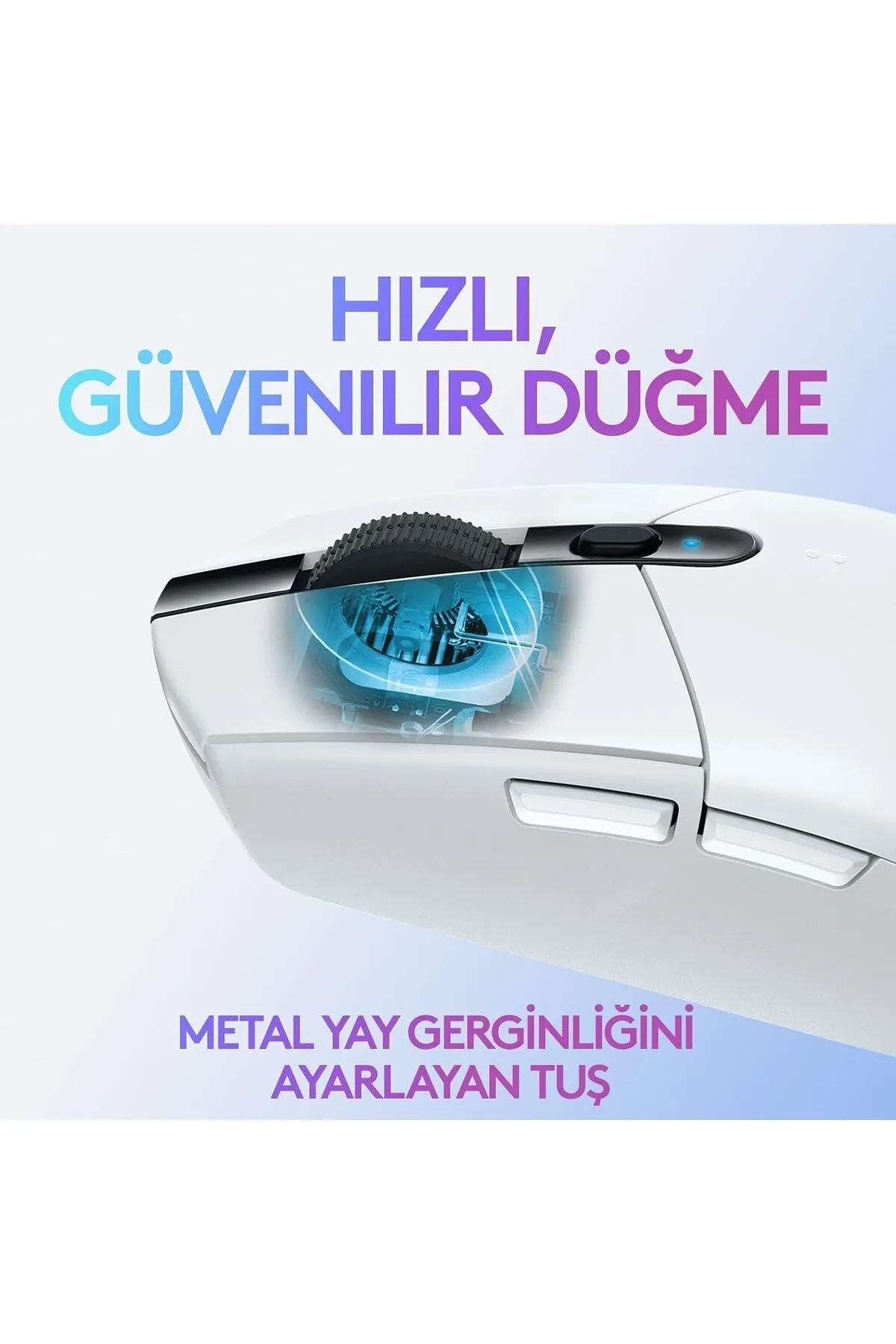 Logitech shpwave Beyaz Kablosuz Gaming Mouse ve OEM Mouse Pad 40x30 cm htcx 1005813