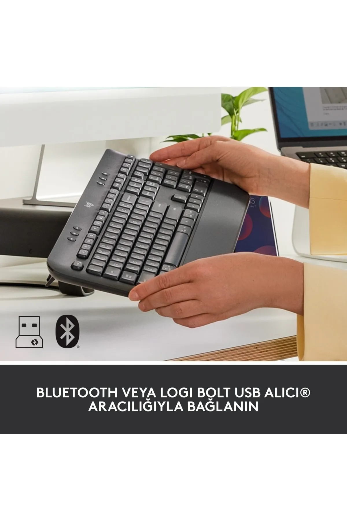 Logitech Signature K650 Bilek Destekli Kablosuz Grafit Klavye 920-010919