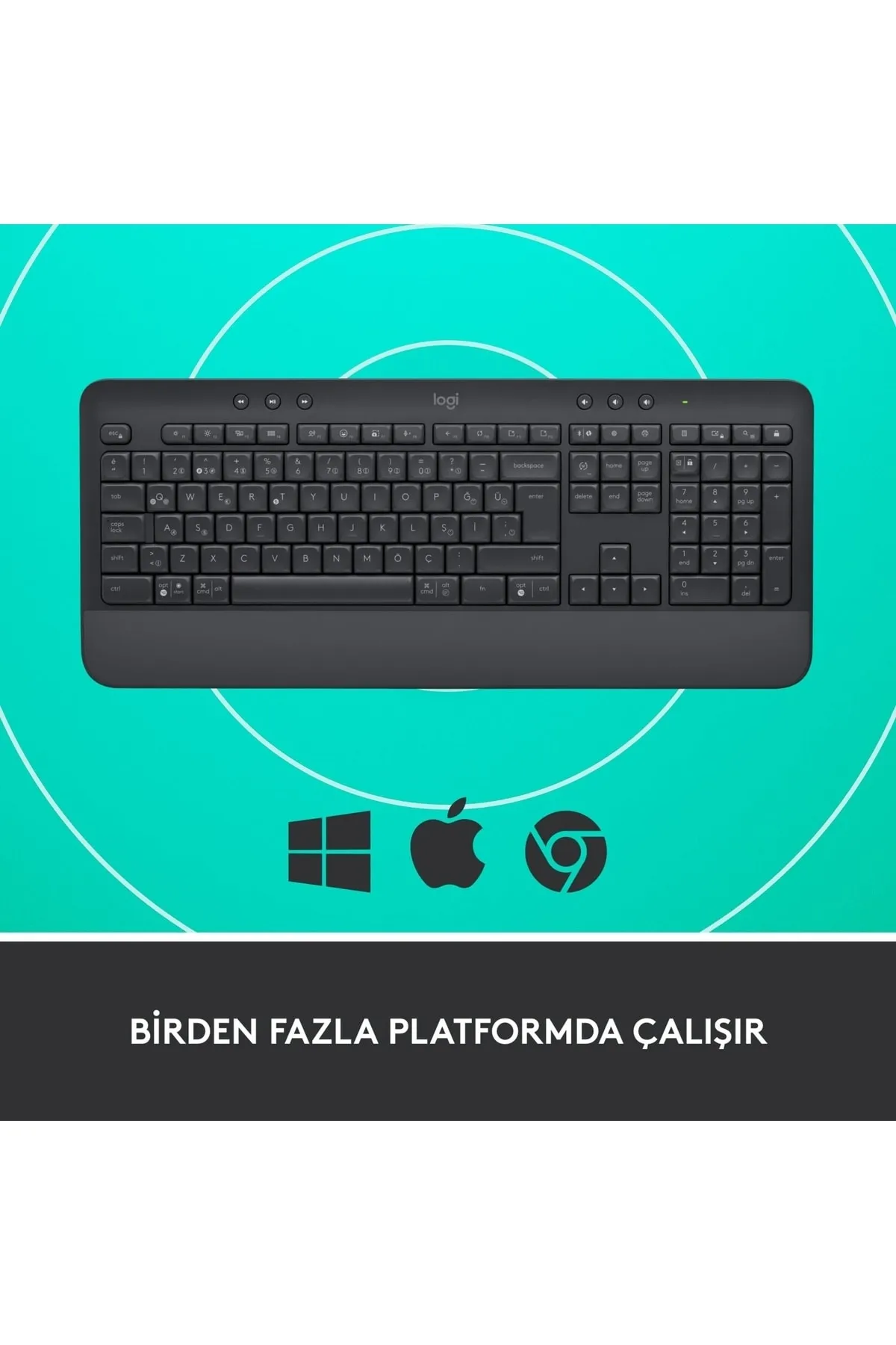 Logitech Signature K650 Bilek Destekli Kablosuz Grafit Klavye 920-010919