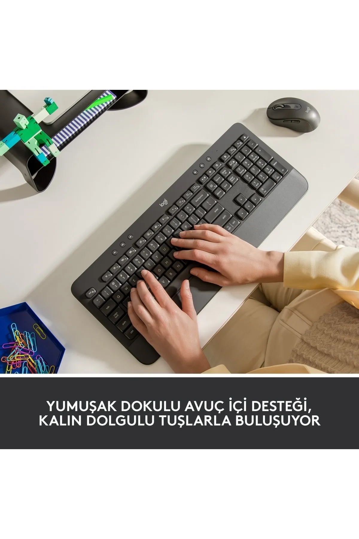 Logitech Signature K650 Bilek Destekli Kablosuz Grafit Klavye 920-010919