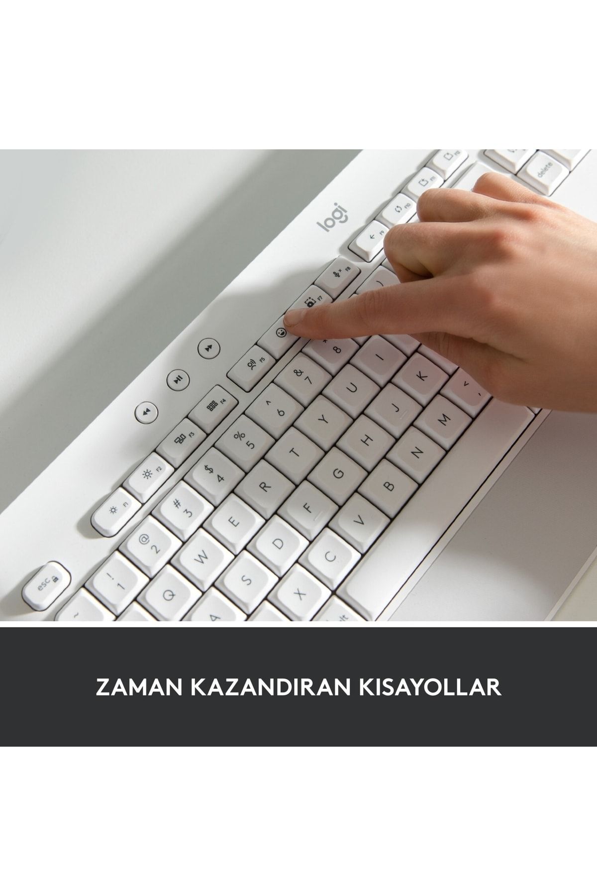 Logitech Signature K650 Tam Boyutlu Kablosuz Türkçe Q Klavye - Beyaz