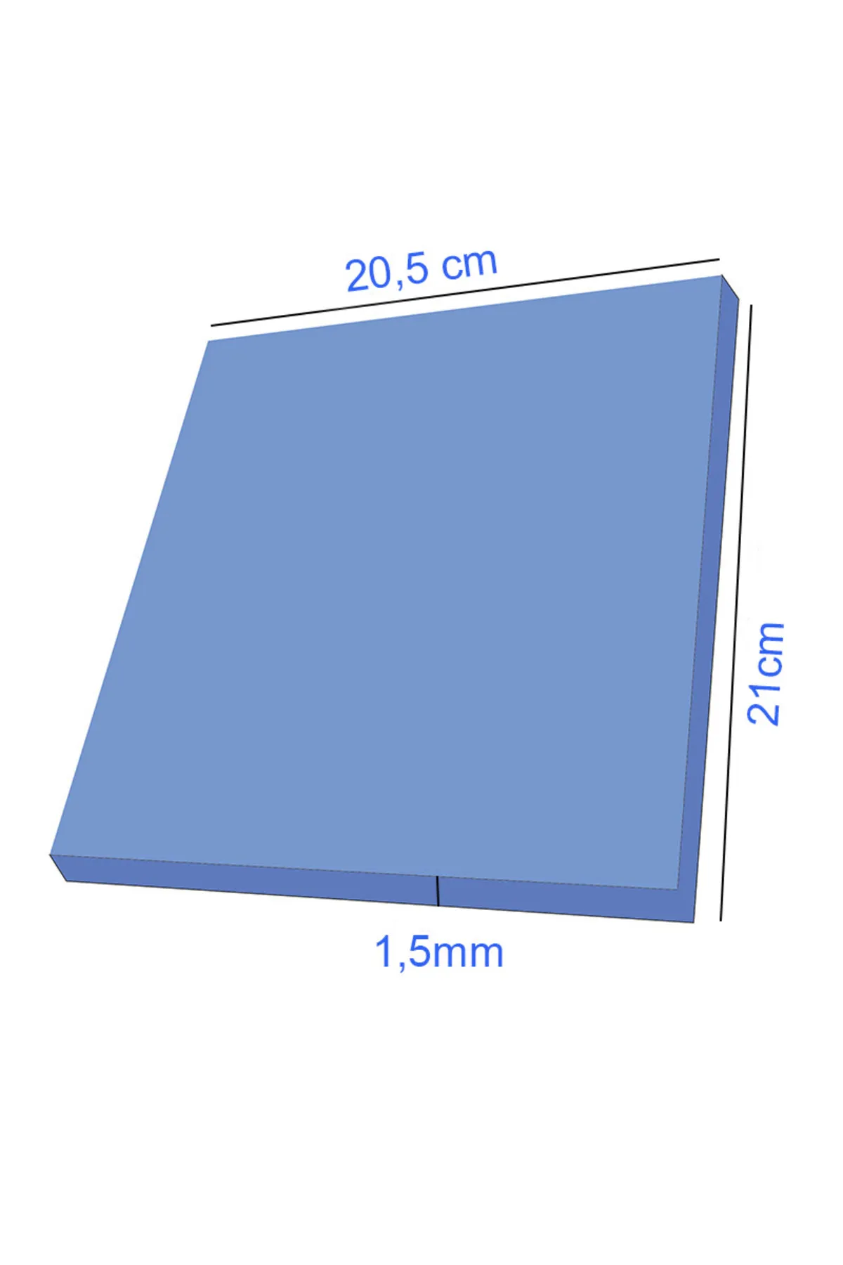 KEEPRO Silikon Termal Ped Soğutucu Termal Silikon Ped 21cmx20,5cmx1,5mm