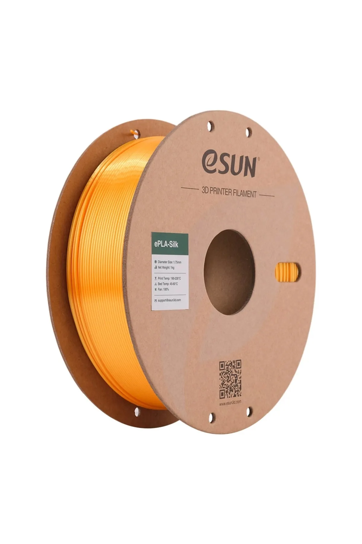 eSun Silk Pla 3d Printer Filament Dark Yellow