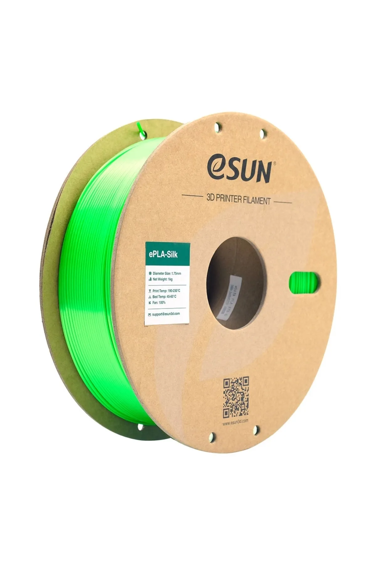 eSun Silk Pla 3d Printer Filament Green