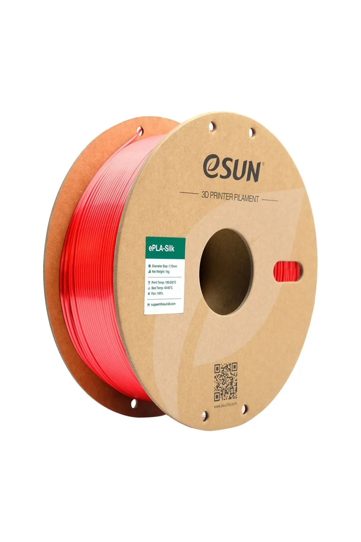 eSun Silk Pla 3d Printer Filament Kırmızı