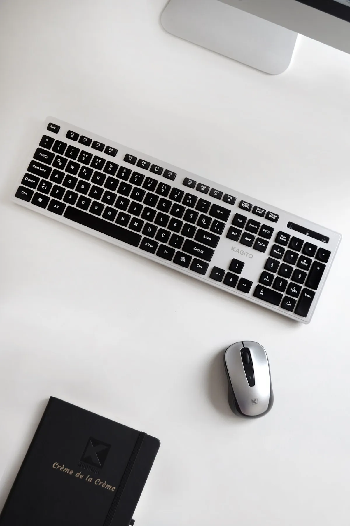 kagito Silver Kablosuz Klavye & Mouse Set