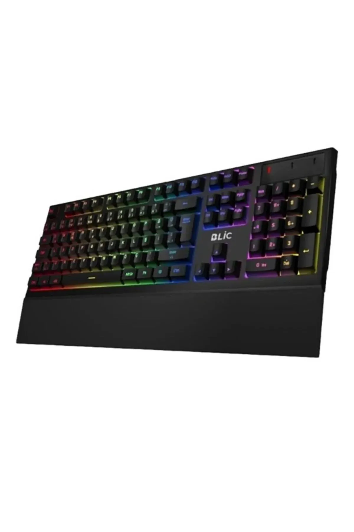 SNEXPRES Siyah Bilek Destekli Rgb Red Switch Türkçe Q Gaming Oyuncu Mekanik Klavye 105 tuşlu