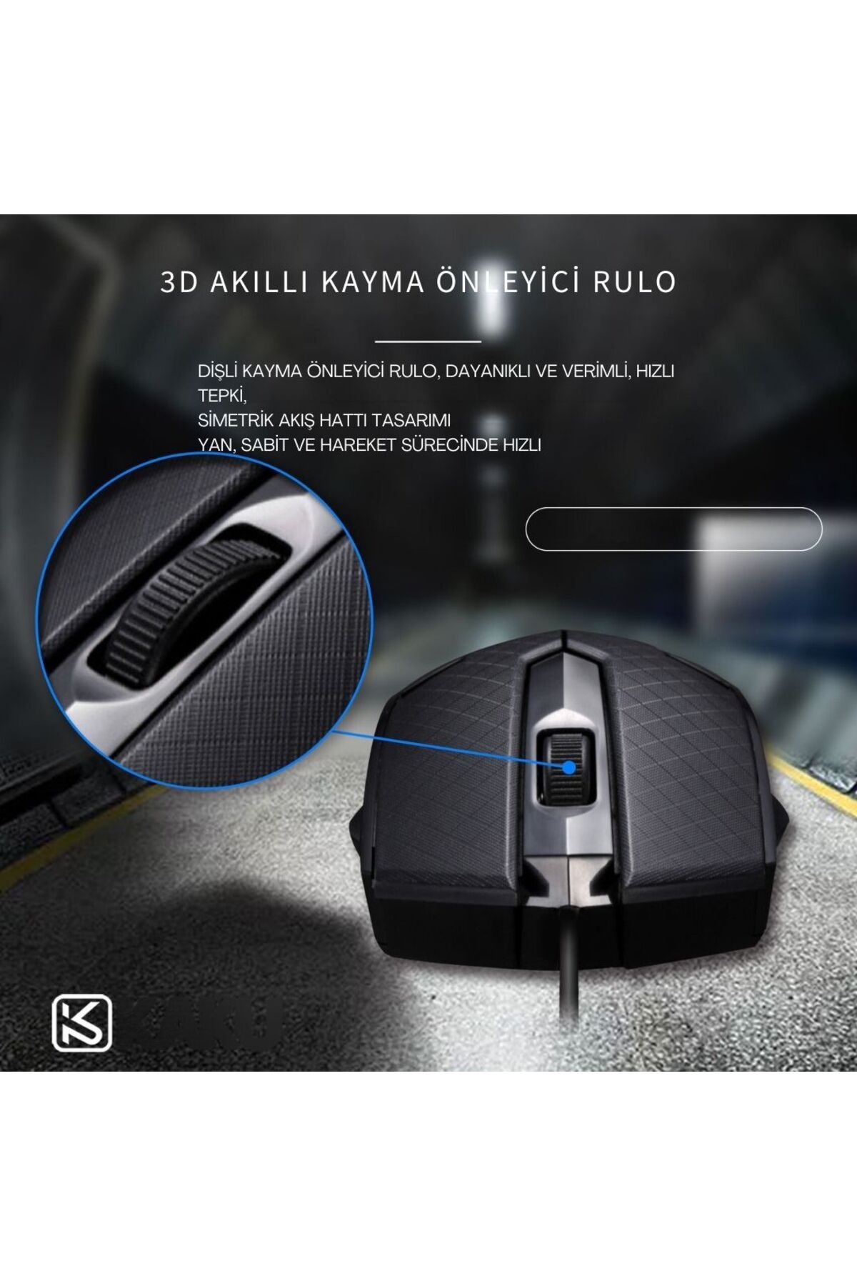 Zineets Siyah Kablolu Optik 1500DPİ Mouse HEDİYELİ Modern Tasarım PC Notebook USB Mouse