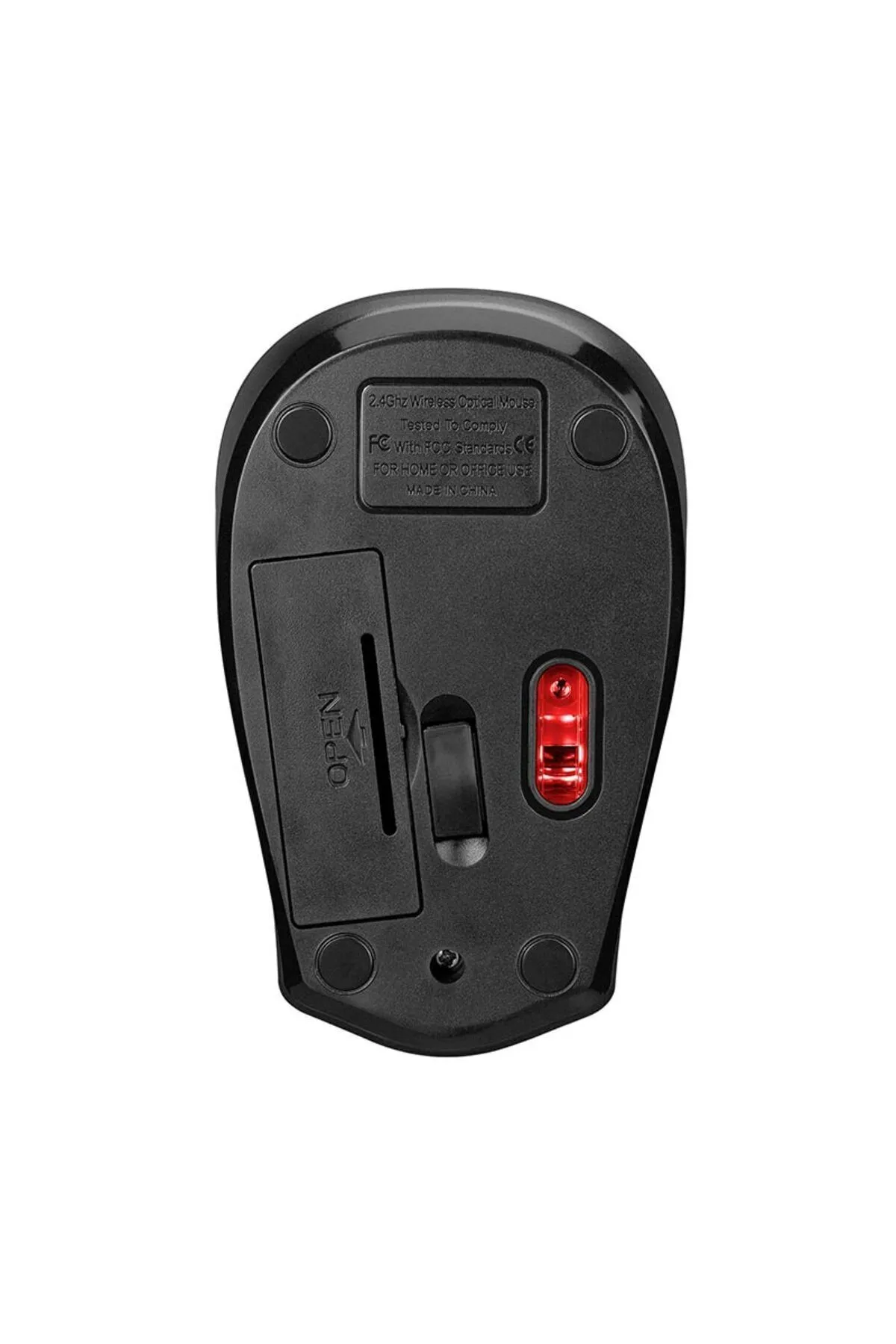 A2N Siyah Kablosuz Optik Mouse 1200 Dpi Uyku Modlu Ergonomik Tasarım