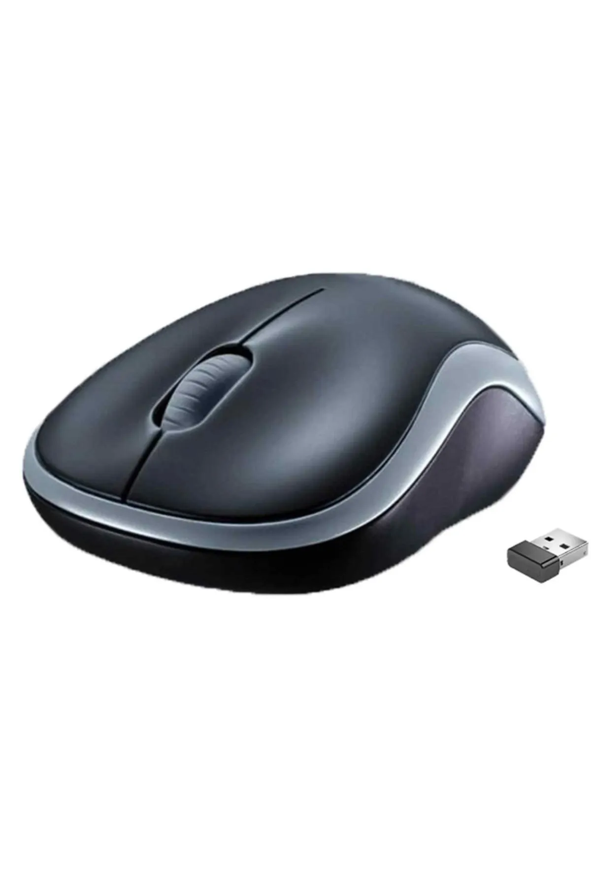 Genel Markalar Siyah Kablosuz Optik Mouse 1200Dpi Sensörlü Ergonomik Tasarım Mikrofonlu Kulaklık Hediyeli