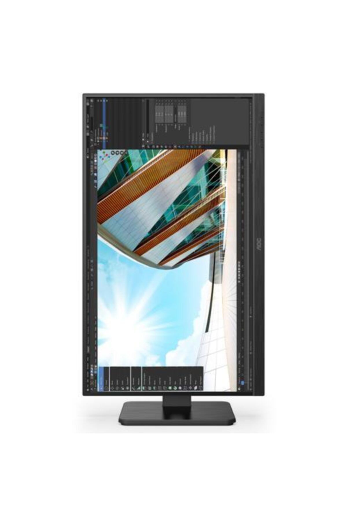 AOC Siyah Monitör 4 Ms 27 27p2q Ips Mm Pivot