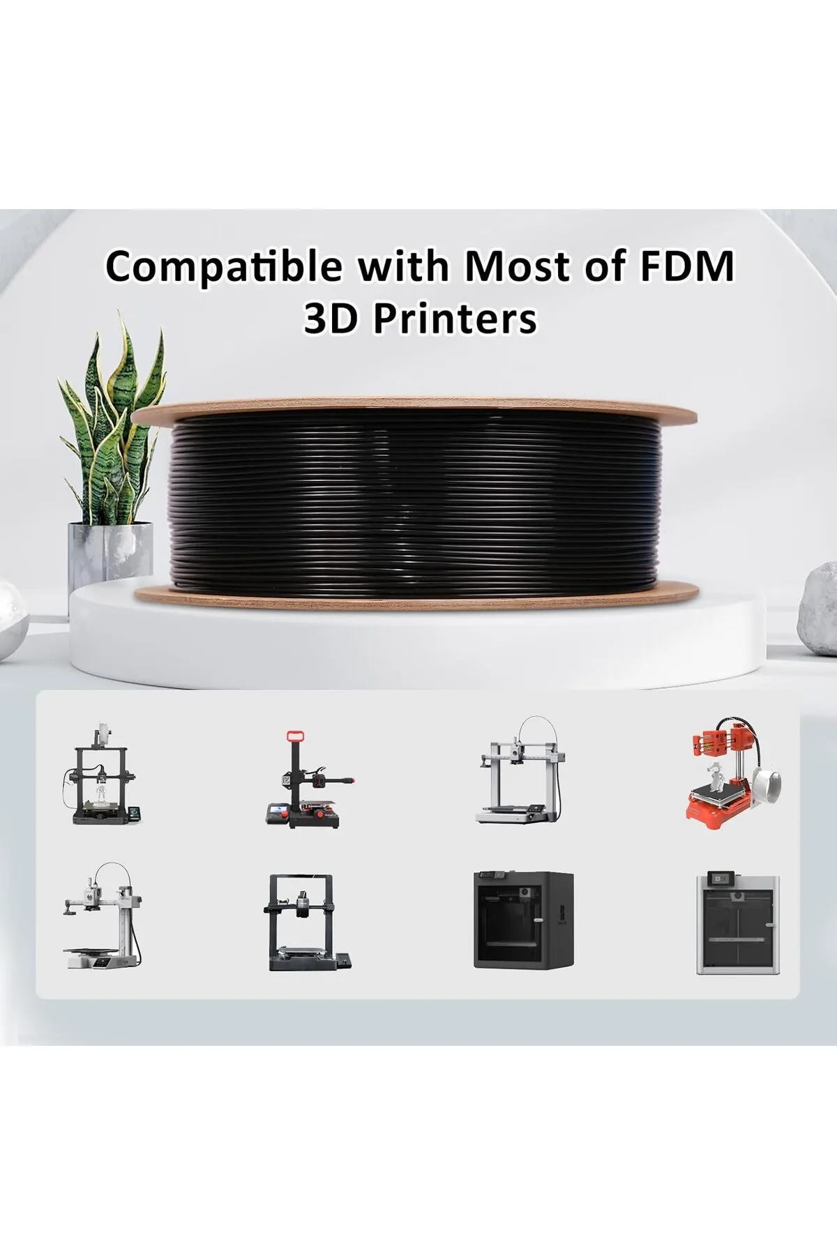 eSun Siyah Pla+ Filament 1,75mm 1 Kg