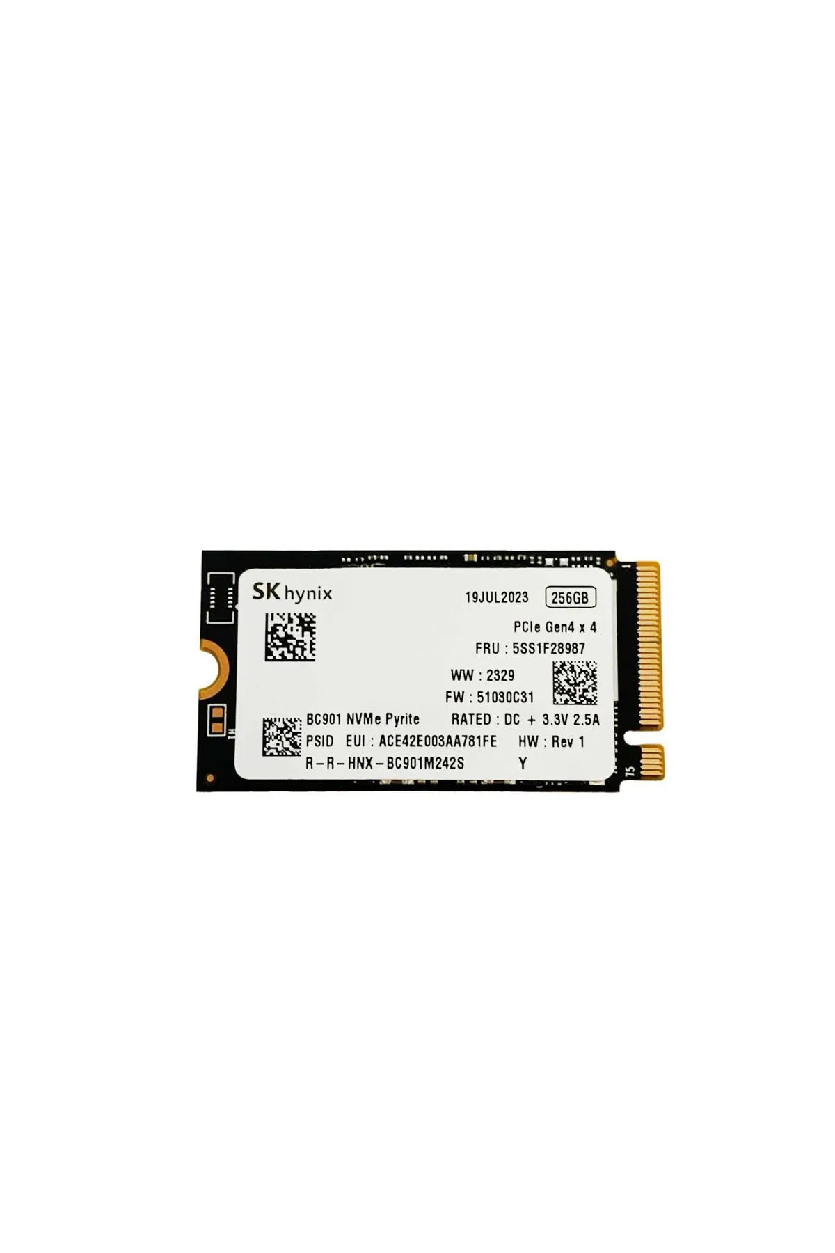 SKHYNİX SK Hynix BC901 256GB M.2 22x42 NVMe SSD