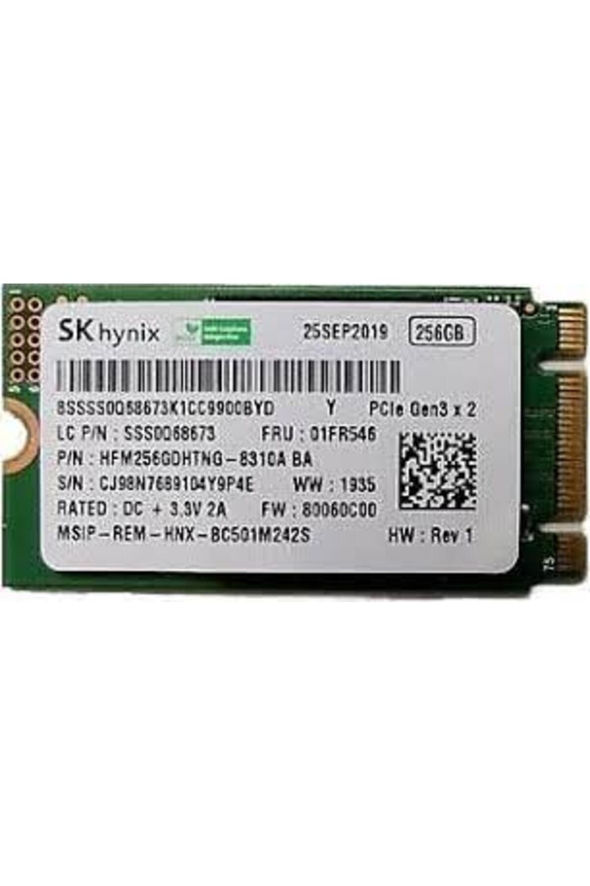 Hynix SK Hynix Mini 2242 256GB M.2 PCIE GEN3 SSD (Kutusuz) 5SS0V26437