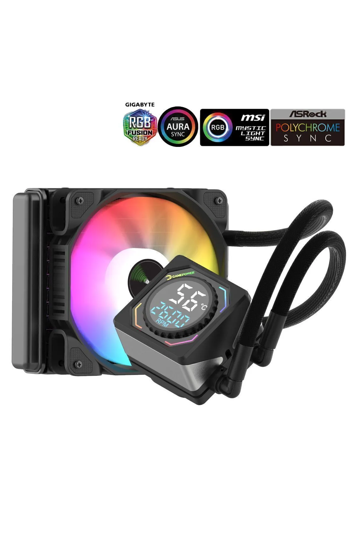 Gamepower Skadi Square 120 Argb 120mm Cpu Sıvı Soğutma